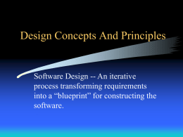 Design Concepts And Principles