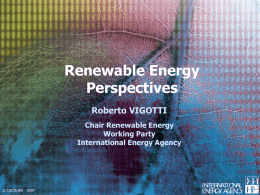 Renewable Energy Perspectives