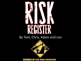 The Risk Register