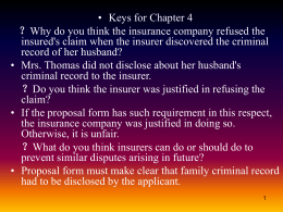 Chapter 5 The Principle of Proximate Cause