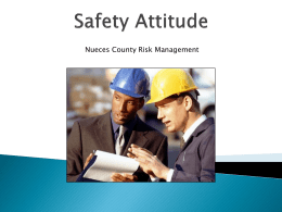 Safety Attitude - Nueces County, Texas