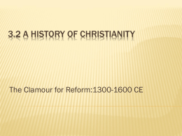 3.2 A History of Christianity