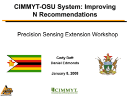 CIMMYT-OSU System: Improving N Recommendations