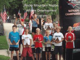 Youth and Junior Development The Rocky Mountain Region
