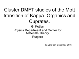 Correlated Electrons: A Dynamical Mean Field (DMFT