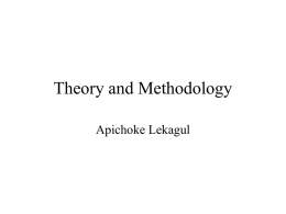 Theory and Methodology