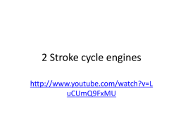2 Stroke cycle engines - Frontenac Secondary School