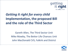 Getting It Right For Every Child (GIRFEC)
