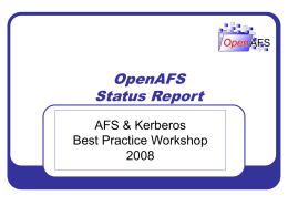 OpenAFS Status