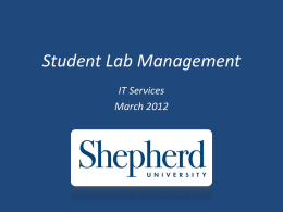 Student Lab Management