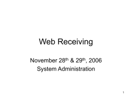 Web Receiving - SUNY Downstate Medical Center