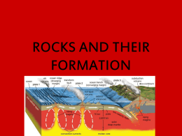 ROCKS AND THEIR FORMATION - School District 67 Okanagan …