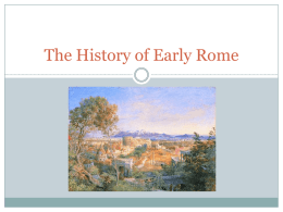 The History of Early Rome