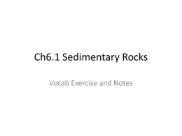Ch6.1 Sedimentary Rocks