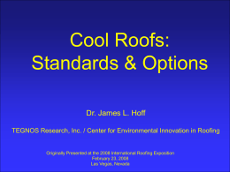 What is a Cool Roof?