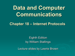Chapter 18 - William Stallings, Data and Computer