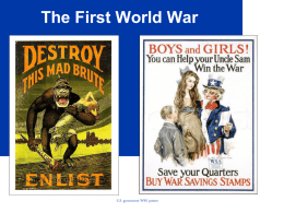 World War I - Cornerstone Charter Academy