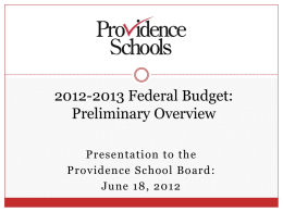 2009-2010 Federal Budget