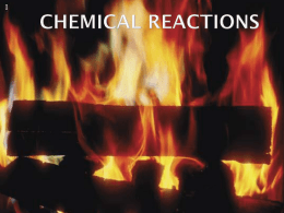Chemical Reactions - Hollidaysburg Area School District