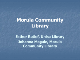 Morula Community Library