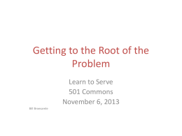 Getting to the Root of the Problem