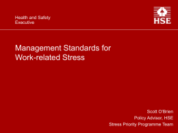 Management Standards for Work-related Stress
