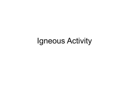 Igneous Activity - Pleasant Grove Middle School