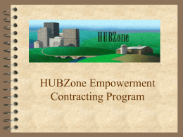 HUBZone Empowerment Contracting Program