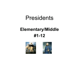 Mr. President - Michigan Leagues of Academic Games