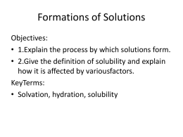 Formations of Solutions - Santa Susana High School