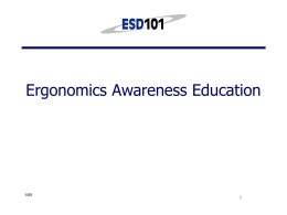 Ergonomics Awareness Education WISHA