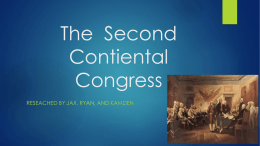 The Second Contiental Congress