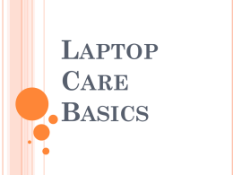 Laptop Care Basics - Region 16 Homepage