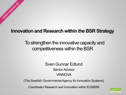 EUSBSR - innovations
