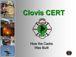 Clovis CERT - CaliforniaVolunteers is the state office