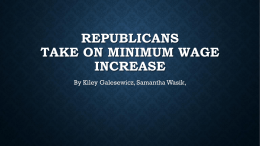 Republicans take on minimum wage increase