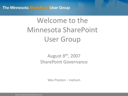 SharePoint Governance
