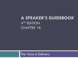 A Speaker’s guidebook 4th ed