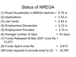 Status of NREGA