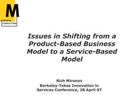 Service-Based Software Models