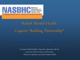 MDpowerpt - Center for School Mental Health