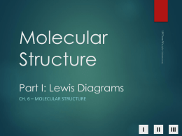Ch. 13 - Molecular Structure