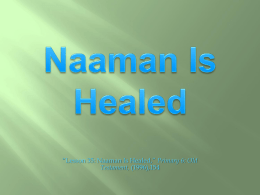 Naaman Is Healed