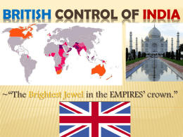British control of India
