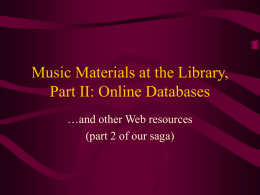 Databases - Wichita State University