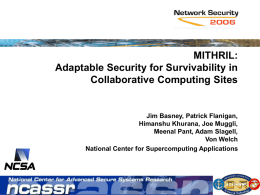 MITHRIL: Adaptable Security for Survivability in