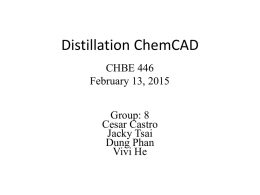 Distillation ChemCAD