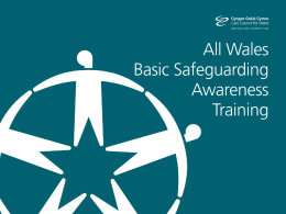 All Wales basic safeguarding awareness training