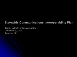 State Communications Interoperability Plan (SCIP)
