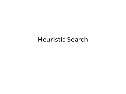 Heuristic Search - The Institute of Finance Management (IFM)